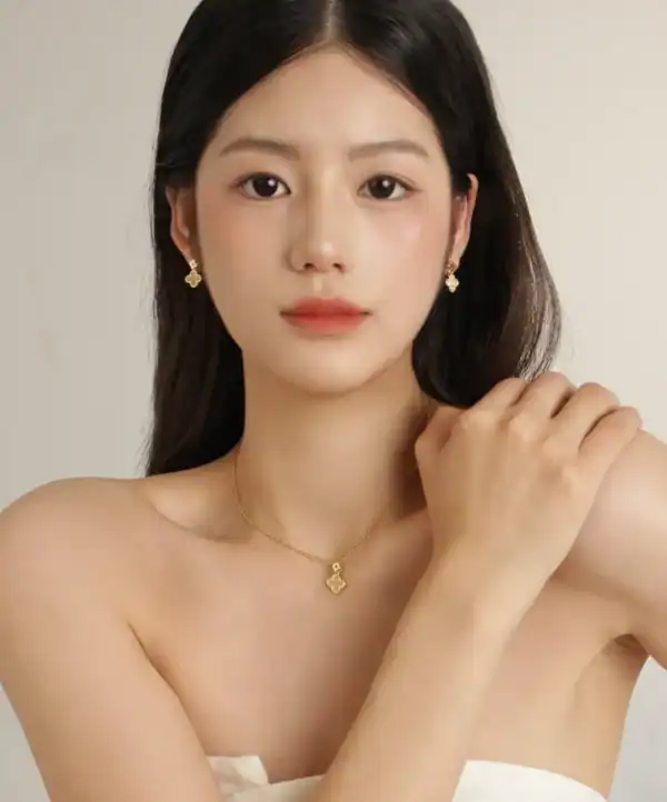 四葉草•金 二件組