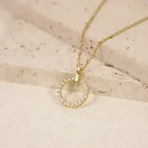 經典滿鑽項鍊•金