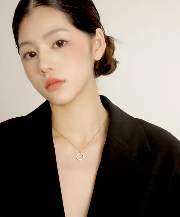 經典滿鑽項鍊•金