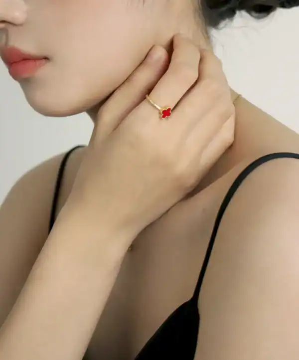 幸運草戒指•紅：圖片 4