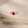 幸運草戒指•紅
