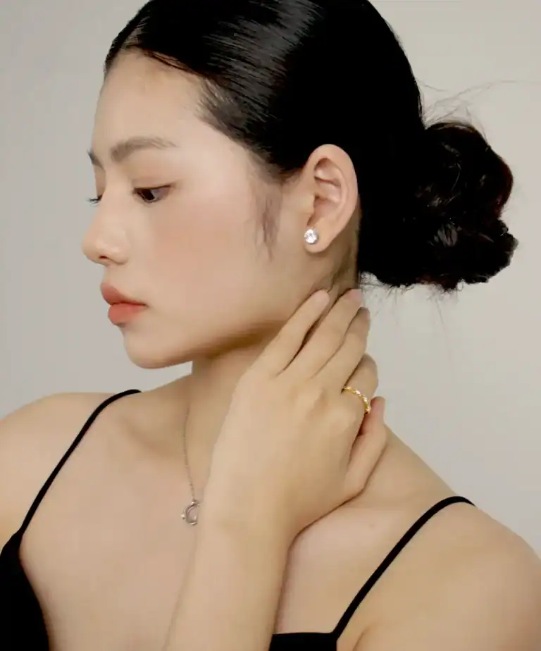 浪漫排鑽戒指•金